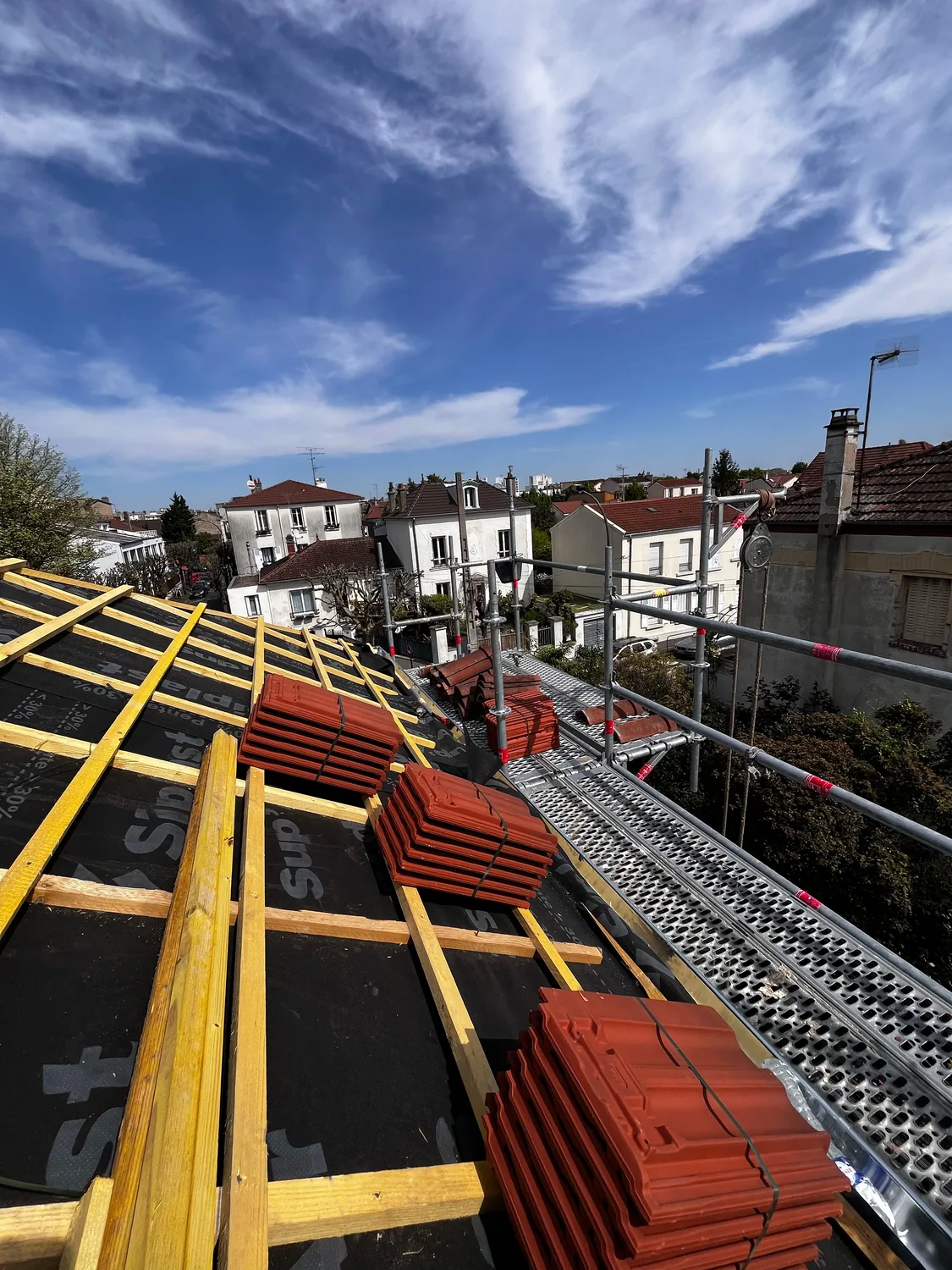 Préparation d’une toiture en milieu urbain